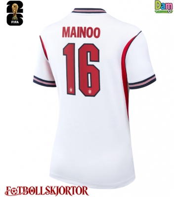 England Kobbie Mainoo #16 Hemmatröja Dam VM 2026 Kortärmad